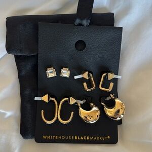 White House Black Market earrings, set of 4